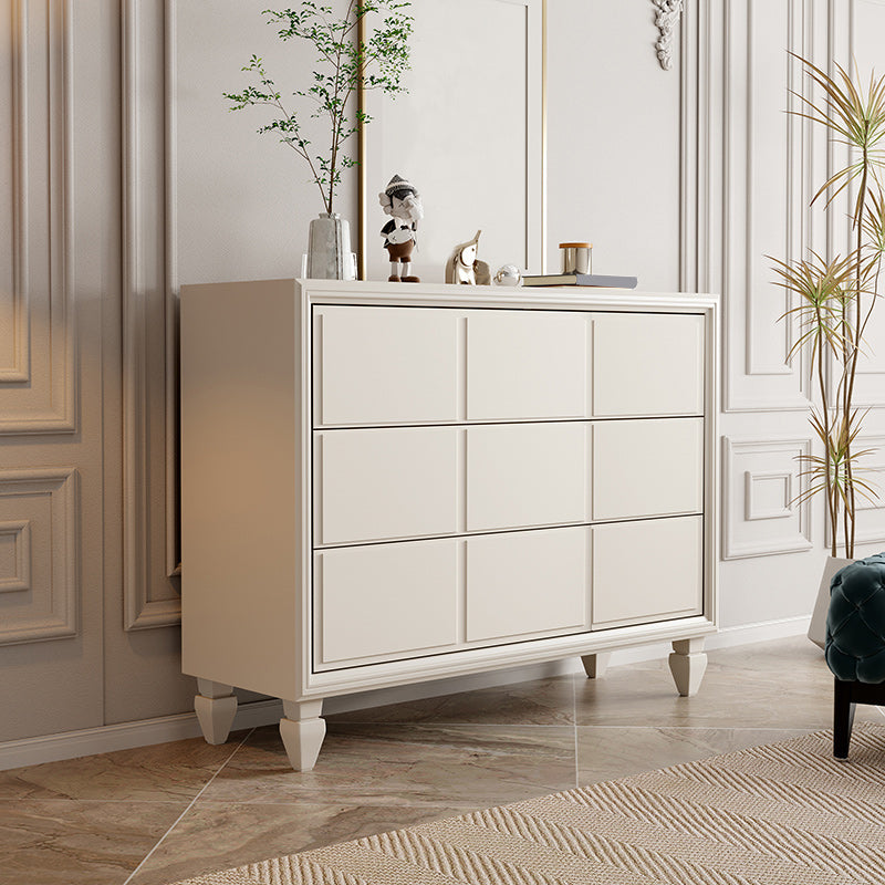 Commode coffre de rangement moderne commode en bois massif avec 3/6 tiroirs