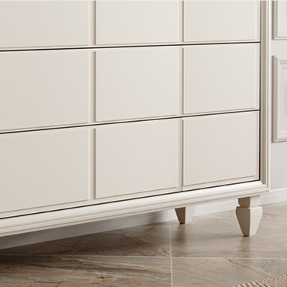 Commode coffre de rangement moderne commode en bois massif avec 3/6 tiroirs