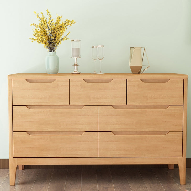 Modern Storage Chest Dresser Solid Wood Dresser with 5/6/7 Drawers Clearhalo 'Bedroom Furniture' 'Dressers & Chests' 'dressers_chests' 'furn' 'furn_dressers_chests' 'Furniture' 6921279