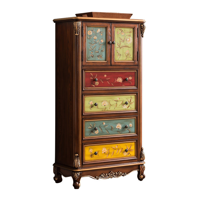 Coastal Storage Chest Solid Wood Dresser with 2/3/4 Drawers , 15.6 Inch Width