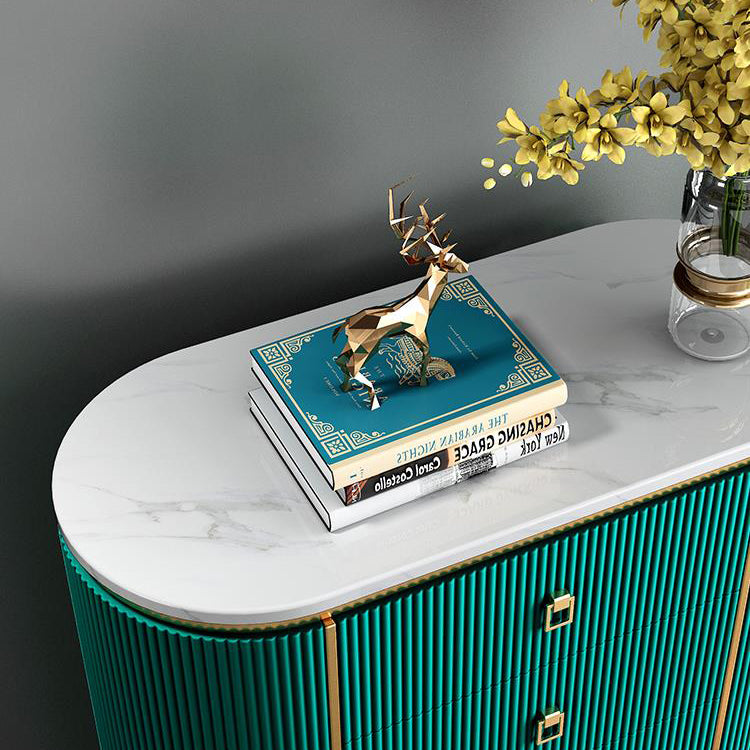 Cómoda de almacenamiento vertical Glam Cómoda de lencería con tapa de mármol y cajones