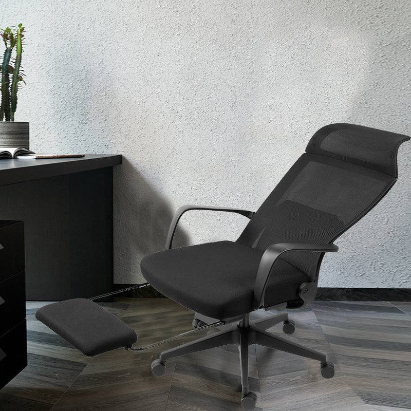 Sedia moderna sedia da ufficio a braccio fisso regolabile sedia girevole con ruote