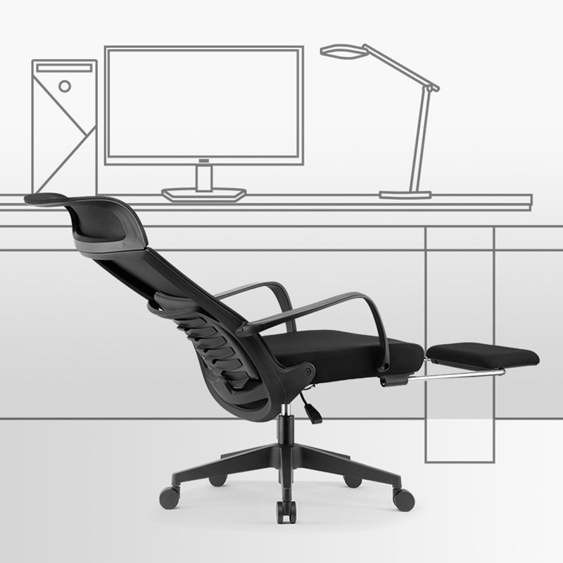 Sedia moderna sedia da ufficio a braccio fisso regolabile sedia girevole con ruote