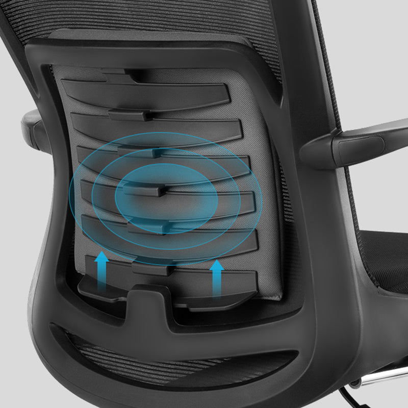 Sedia moderna sedia da ufficio a braccio fisso regolabile sedia girevole con ruote