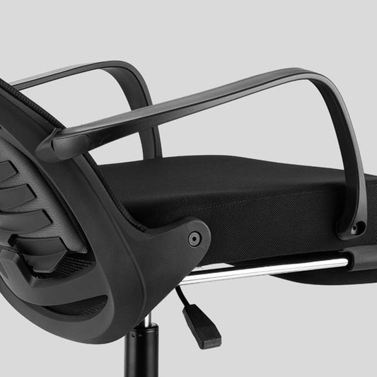 Silla de oficina de armas fija moderna altura de asiento ajustable silla giratoria con ruedas