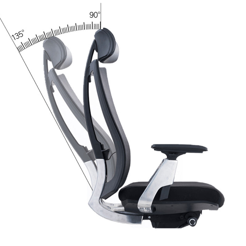 Silla de escritorio de armas extraíble ergonómica sin angustia silla de oficina con ruedas