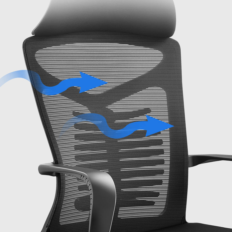 Sedia da scrivania moderna sedia regolabile altezza del sedile sedia girevole con schiena traspirante