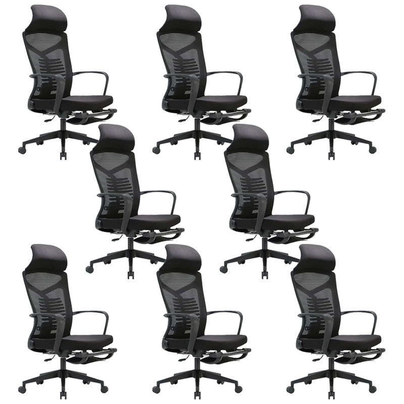 Sedia da scrivania moderna sedia regolabile altezza del sedile sedia girevole con schiena traspirante