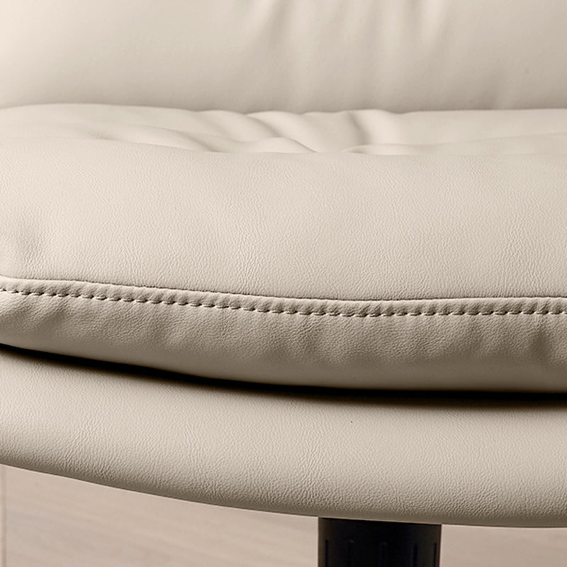 Chaise de bureau moderne chaise pivotante de hauteur de siège réglable sans bras sans bras