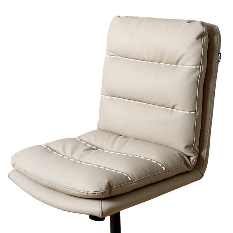 Chaise de bureau moderne chaise pivotante de hauteur de siège réglable sans bras sans bras