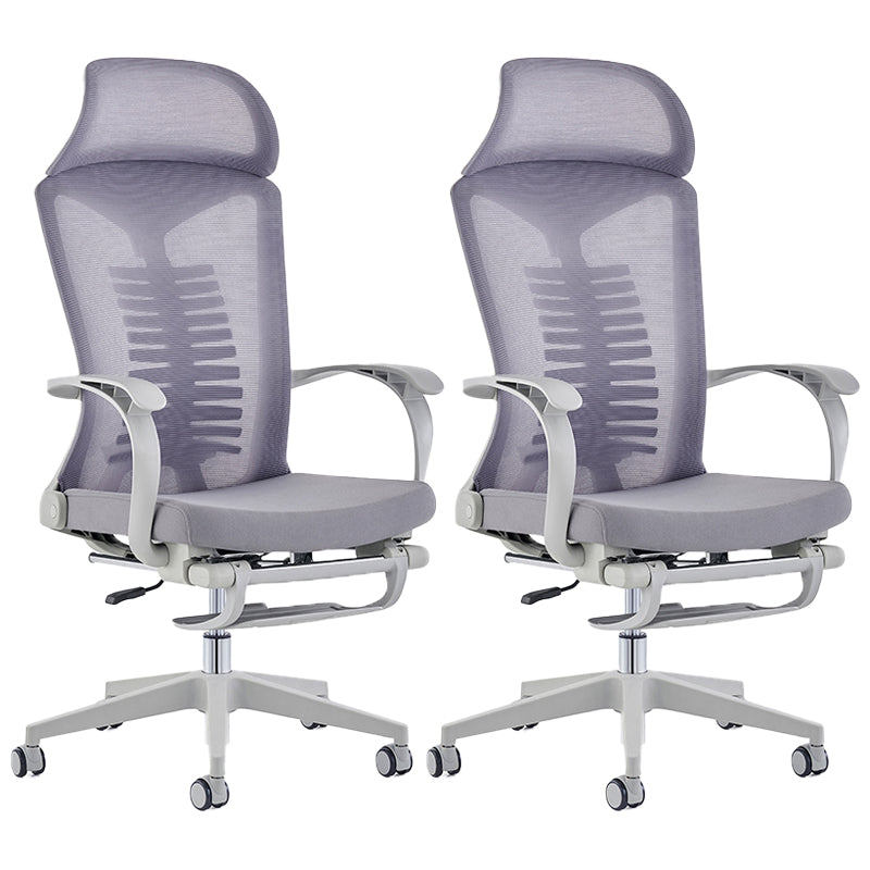 Chaise moderne à bras fixes chaise pivotante de hauteur de siège réglable avec roues