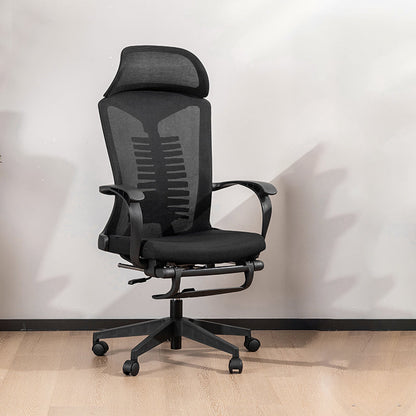 Chaise moderne à bras fixes chaise pivotante de hauteur de siège réglable avec roues