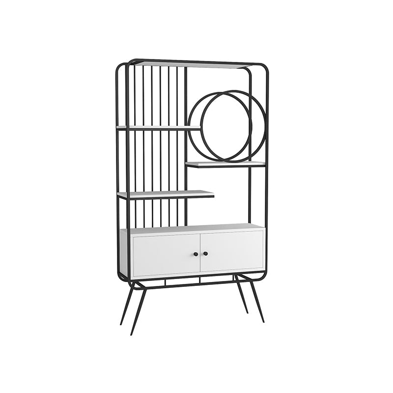 Libreria di libreria standard aperta con scaffali per ripiani per lo studio