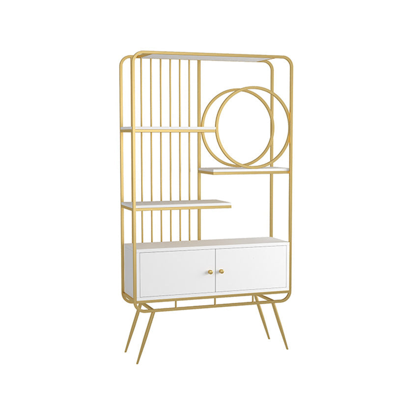 Libreria di libreria standard aperta con scaffali per ripiani per lo studio