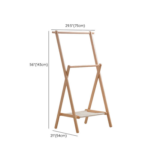 Moderno cappotto in legno massiccio gancio di vestiti a piedi per camera da letto