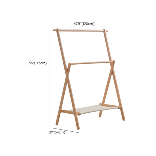 Moderno cappotto in legno massiccio gancio di vestiti a piedi per camera da letto