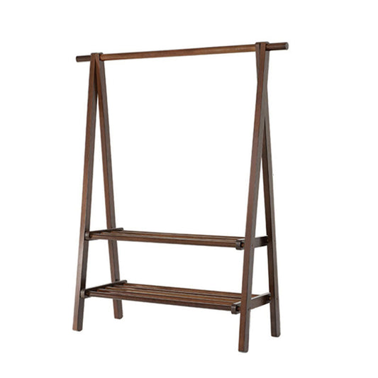 Rastrellino moderno per cappotto a supporto libero con scaffalatura a doppia conservazione