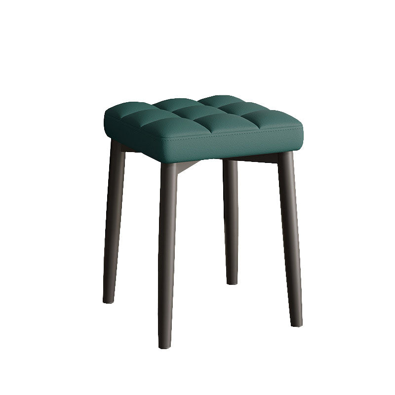 Solid Color Leather Standard Stool Modern Simple Square Stool Clearhalo 'furn' 'furn_ottomans_poufs' 'Furniture' 'Living Room Furniture' 'Ottomans & Poufs' 'ottomans_poufs' 6922177
