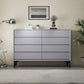 Coffre contemporain de stockage de tiroirs de la commode 8 de coffre de rangement, largeur de 15,6 pouces
