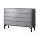 Coffre contemporain de stockage de tiroirs de la commode 8 de coffre de rangement, largeur de 15,6 pouces
