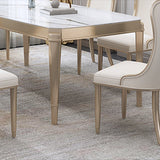 Moderne 1/2/5/7 Stücke Esszimmer Tischstein Rechteckmöbel in Weiß