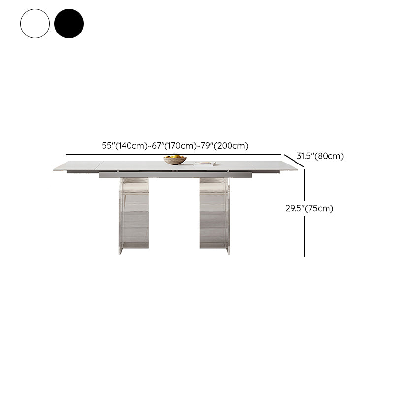 Contemporaneo 1/4/5/7 pezzi mobili rettangolo di pietra set per casa