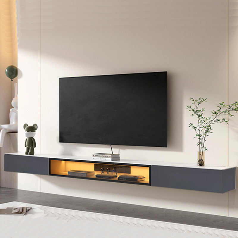 Wall Mounted TV Media Console Contemporary TV Console with Drawers 71"L x 12"W x 9"H Clearhalo 'furn' 'furn_tv_stands_entertainment_centers' 'Furniture' 'Living Room Furniture' 'TV Stands & Entertainment Centers' 'TV Stands & Media Storage Furniture' 'tv_stands_entertainment_centers' 6928979