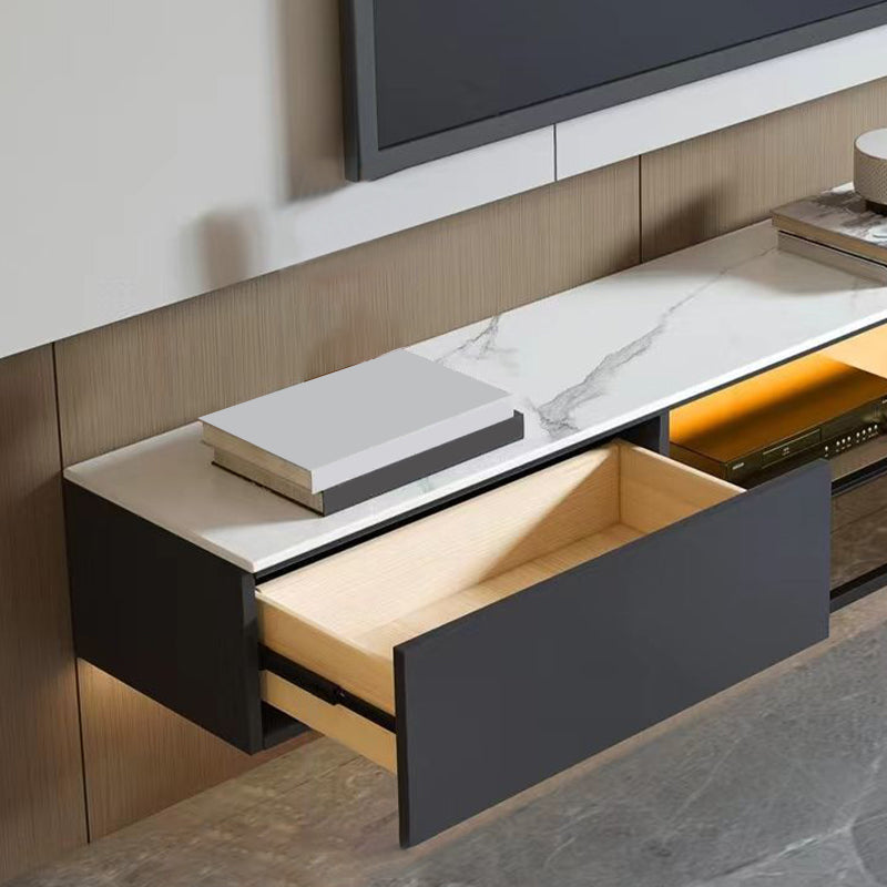 Wall Mounted TV Media Console Contemporary TV Console with Drawers Clearhalo 'furn' 'furn_tv_stands_entertainment_centers' 'Furniture' 'Living Room Furniture' 'TV Stands & Entertainment Centers' 'TV Stands & Media Storage Furniture' 'tv_stands_entertainment_centers' 6928980