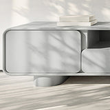 Console TV contemporanea con console di legno TV con 2 cassetti