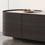 Stone TV Media Console Scandinavian TV Console for Living Room