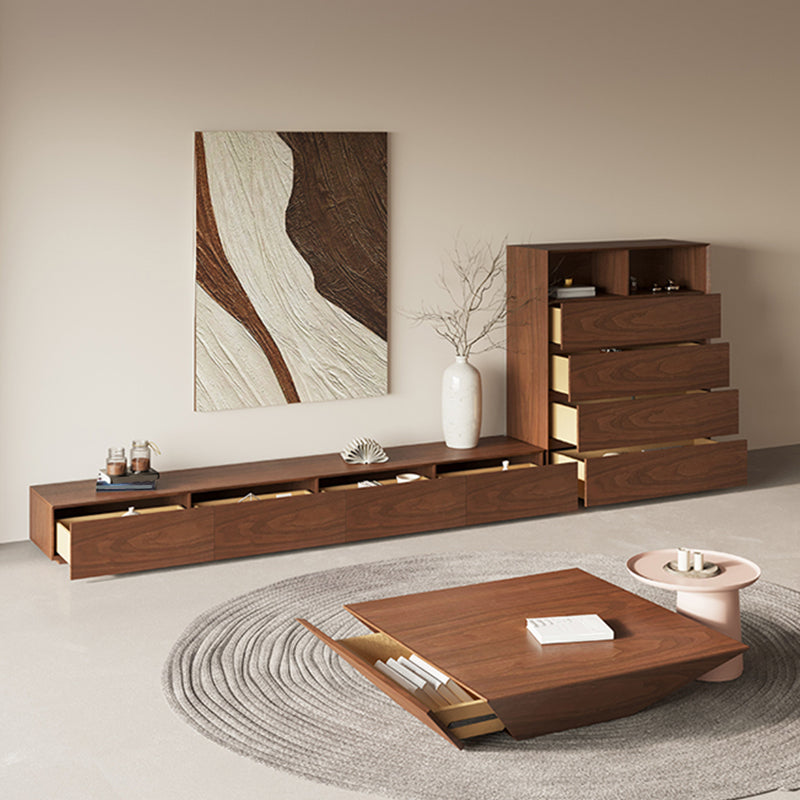 Wooden TV Media Console Contemporary TV Console for Living Room Clearhalo 'furn' 'furn_tv_stands_entertainment_centers' 'Furniture' 'Living Room Furniture' 'TV Stands & Entertainment Centers' 'TV Stands & Media Storage Furniture' 'tv_stands_entertainment_centers' 6929051