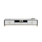 Stone Media Console Contemporary Open Storage TV Console with Doors Clearhalo 'furn' 'furn_tv_stands_entertainment_centers' 'Furniture' 'Living Room Furniture' 'TV Stands & Entertainment Centers' 'TV Stands & Media Storage Furniture' 'tv_stands_entertainment_centers' 6929069
