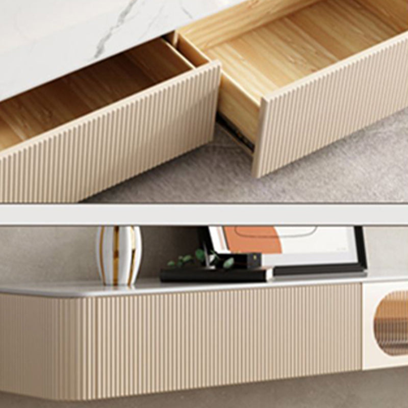 Console TV multimediale in pietra Console TV contemporanea con cassetti