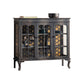 Traditional Curio Cabinet Solid Wood Glass Doors Display Stand Clearhalo 'Display & China Cabinets' 'display_china_cabinets' 'furn' 'furn_display_china_cabinets' 'Furniture' 'Kitchen & Dining Furniture' 6929193