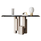 Table de la console moderne en pierre 1 étagère 13,78 "table d'accent de large pour hall