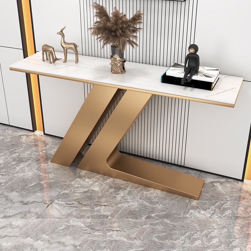 Modern de mesa de piedra de acento de acento Mesa final para Hall, 31.5 "de alto