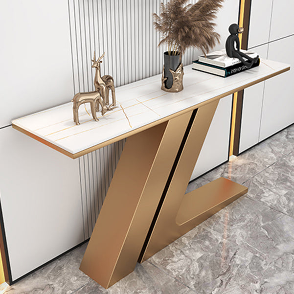 Modern de mesa de piedra de acento de acento Mesa final para Hall, 31.5 "de alto