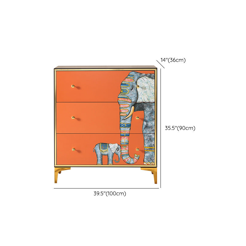 Horizontal Glam Double Chest Soft-Close Drawers Storage Chest Clearhalo 'Bedroom Furniture' 'Dressers & Chests' 'dressers_chests' 'furn' 'furn_dressers_chests' 'Furniture' 6929351