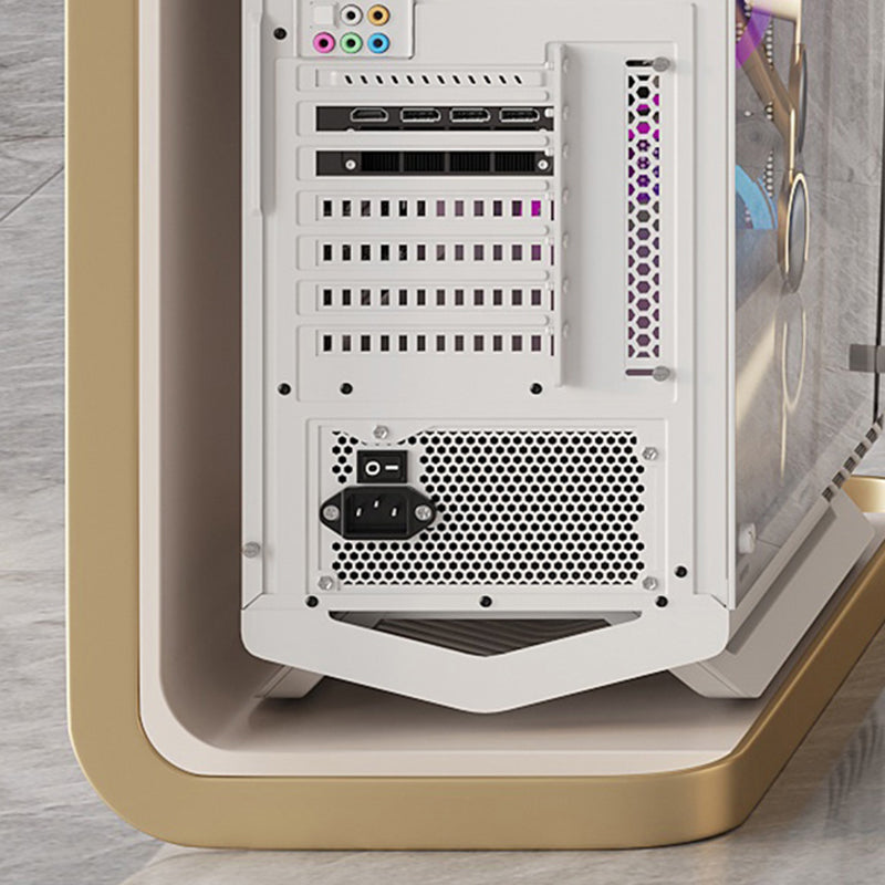 6 cassetti di scrittura di scrittura task desk a forma di rettangolare in bianco per l'ufficio