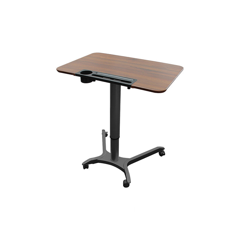 Rectangular Shaped Office Task Desk Wood Writing Desk with Wheels for Home Black No Shelf Clearhalo 'furn' 'furn_office_desk' 'Furniture' 'Office Desks' 'Office Furniture' 'office_desk' 6929627