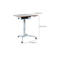 Rectangular Shaped Office Task Desk Wood Writing Desk with Wheels for Home Clearhalo 'furn' 'furn_office_desk' 'Furniture' 'Office Desks' 'Office Furniture' 'office_desk' 6929638