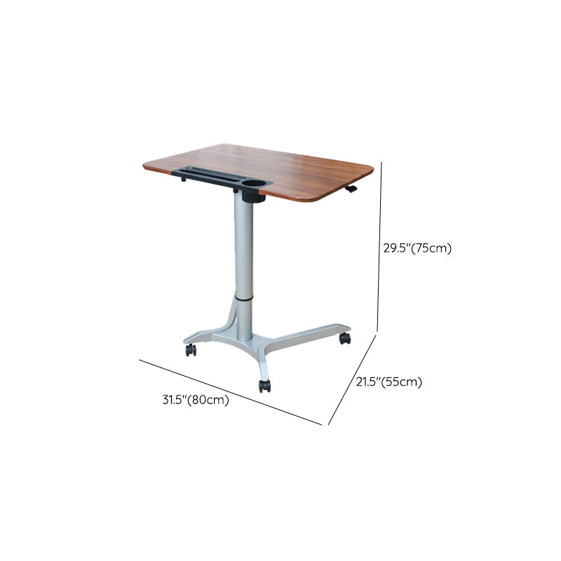 Rectangular Shaped Office Task Desk Wood Writing Desk with Wheels for Home Clearhalo 'furn' 'furn_office_desk' 'Furniture' 'Office Desks' 'Office Furniture' 'office_desk' 6929639