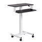 Rectangular Shaped Ambulatory Laptop Table Wood Writing Desk in Black/White Black No CPU Storage Clearhalo 'furn' 'furn_office_desk' 'Furniture' 'Office Desks' 'Office Furniture' 'office_desk' 6929699