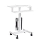Rectangular Shaped Ambulatory Laptop Table Wood Writing Desk in Black/White White with CPU Storage Clearhalo 'furn' 'furn_office_desk' 'Furniture' 'Office Desks' 'Office Furniture' 'office_desk' 6929704