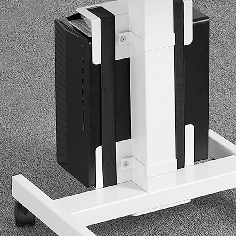 Rectangular Shaped Ambulatory Laptop Table Wood Writing Desk in Black/White Clearhalo 'furn' 'furn_office_desk' 'Furniture' 'Office Desks' 'Office Furniture' 'office_desk' 6929707