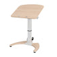 Rectangular Shaped Collapsible Laptop Table Wood Writing Desk in White/Brown/Natural