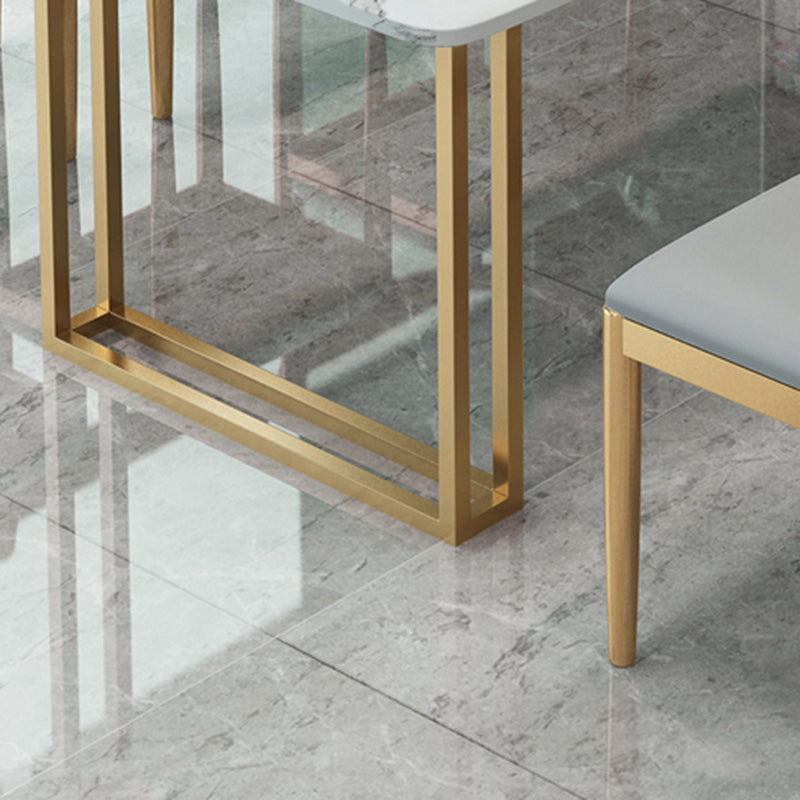 Tavolo da lavoro a forma di rettangolare Distallo di scrittura in pietra in grigio