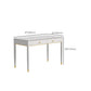 2 Drawers Writing Desk Rectangular Shaped Office Desk in White