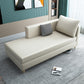 Nordic Recessed Arms Chaise Lounge with Cushioned for Bedroom and Living Room Off-White Right-Arm Chaise Clearhalo 'Chairs & Seating' 'Chaise Lounge' 'chaise_lounge' 'furn' 'furn_chaise_lounge' 'Furniture' 'Living Room Furniture' 6930178