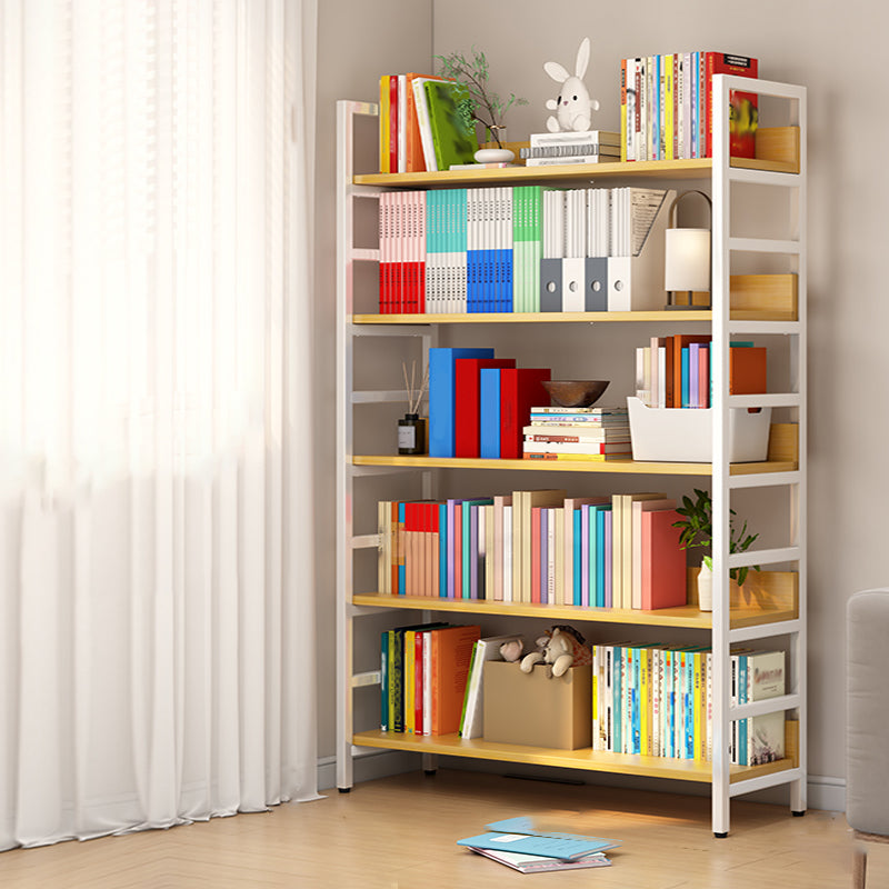 Libreria standard ingegnerizzato in legno scandinavo aperto con scaffali